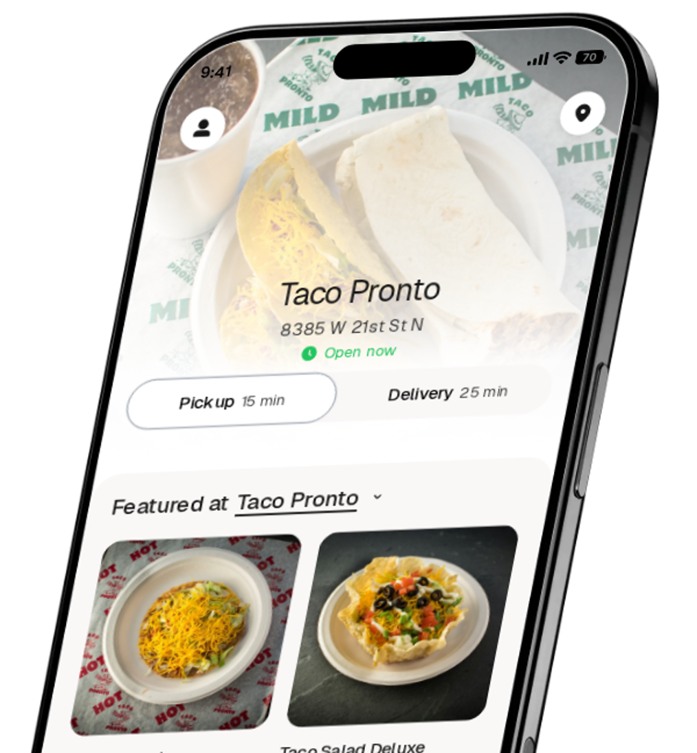 Taco Pronto app preview